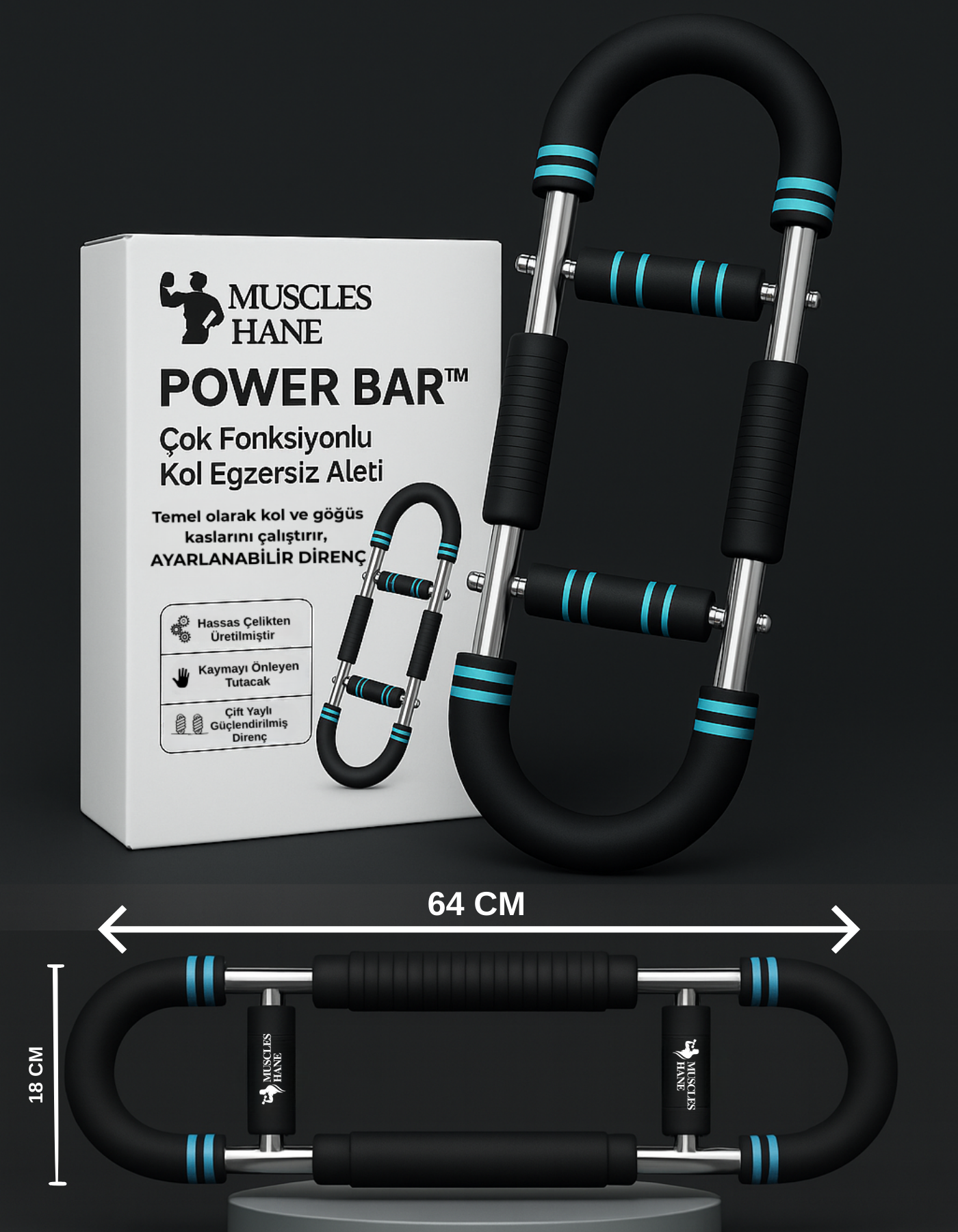 Muscleshane® Power Bar (Antrenman & Beslenme Programı Dahil)
