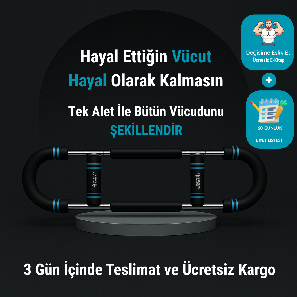 Muscleshane® Power Bar (Antrenman & Beslenme Programı Dahil)